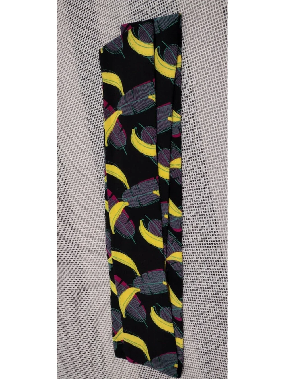 Stretch Cloth Jersey Sash Belt M/L Bananas Headband 3d Feathers POP ART BANANAS
